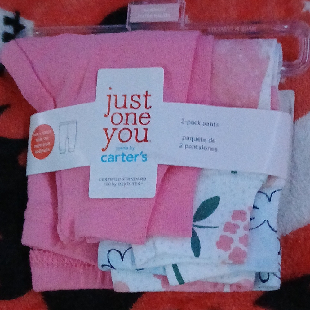 Carter's Pink and Flowers Leggings